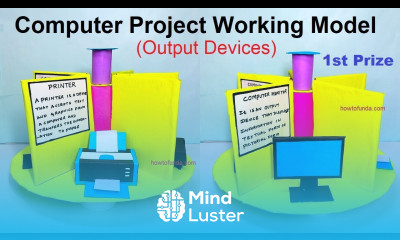 Best Computer Project Working Model Output Devices DIY for Students howtofunda