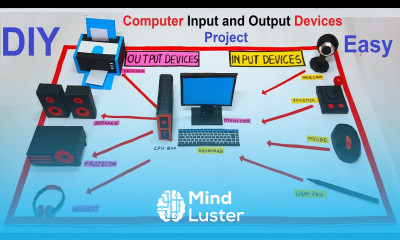 computer input and output devices project model diy simple and easy howtofunda