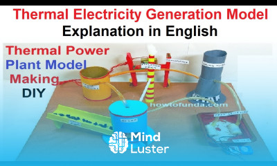 thermal electricity generation model explanation in English for science exhibition howtofunda