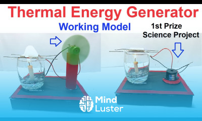 thermal energy electricity generator working model science project for exhibition diy howtofunda