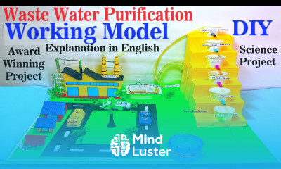 waste water purification waste water management working model explanation english howtofunda