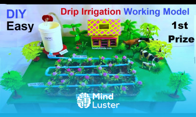 drip irrigation agriculture working model for science project exhibition DIY howtofunda