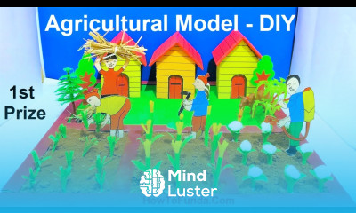 agriculture model making farming model science project DIY at home easily howtofunda