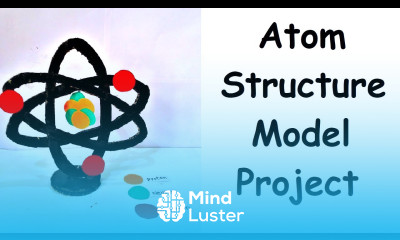 atom structure model 3d project with cardboard science project diy howtofunda class 9