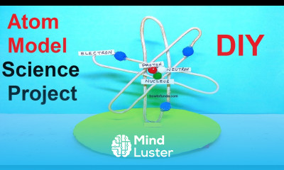 how to make a atom structure model 3d science project for science exhibition howtofunda class 9