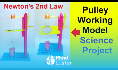 pulley working model for science project DIY science project Physics howtofunda newtons 2nd