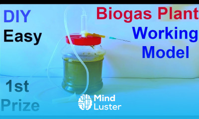 bio gas plant working model making science project howtofunda source of energy