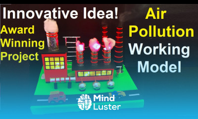air pollution factory working model with lights for science exhibition innovative howtofunda