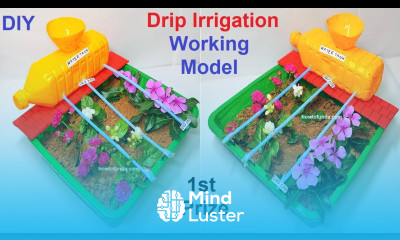 drip irrigation working model 3d inspire award science project diy howtofunda craftpiller