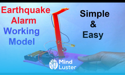earthquake alarm working model for science exhibition or fair disaster management DIY pandit