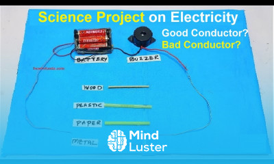 electricity working model physics science project on conductor or non conductor DIY howtofunda