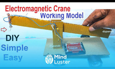 Electromagnetic crane working model for science project exhibition diy physics DIY pandit