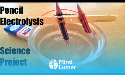 pencil electrolysis science project diy howtofunda model of decomposition of water