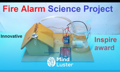 fire alarm working model science project diy simple and easy tubelight starter howtofunda