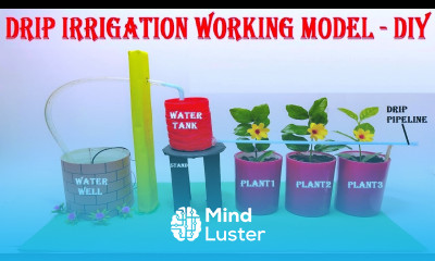 drip irrigation working model 3d diy at home easily new design model howtofunda