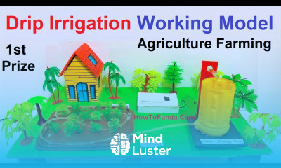 drip irrigation working model inspire award science project DIY at home project howtofunda