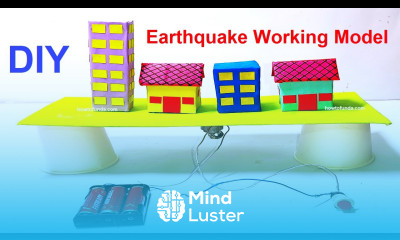 earthquake working model 3d for science exhibition project diy simple and easy way howtofunda