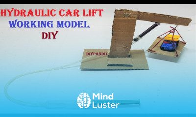 how to make hydraulic car lift working model science project DIY pandit