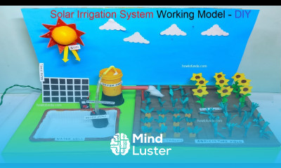 solar irrigation system working model science project for school exhibition diy howtofunda