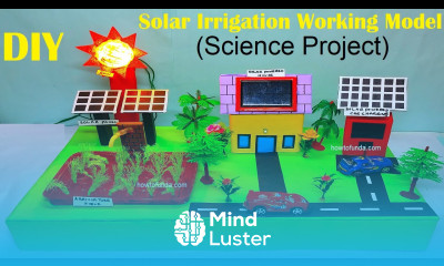 solar powered irrigation system working model science project diy science exhibition howtofunda