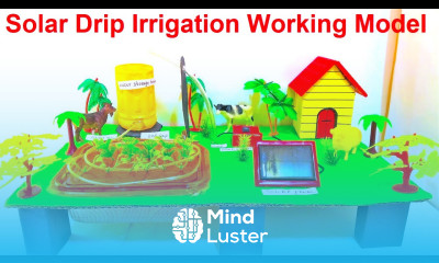 solar drip irrigation working model for science exhibition project diy at home craftpiller