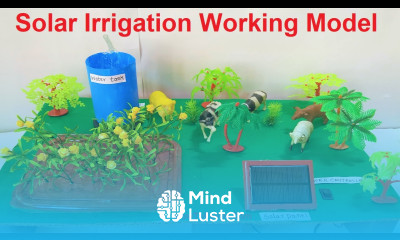 solar irrigation agriculture working model for science fair project DIY at home howtofunda