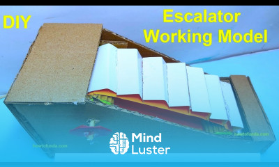 innovative escalator working model elevator accelerator science project exhibition howtofunda