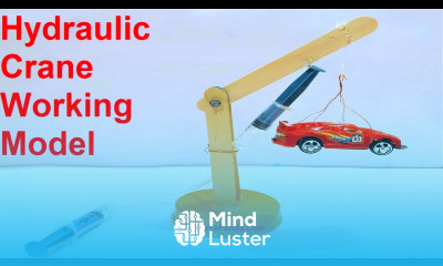 hydraulic crane working model for science fair exhibition project DIY at home howtofunda