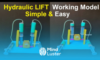hydraulic lift science project working model diy using syringes DIY pandit