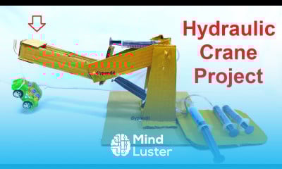 hydraulic crane school science project from cardboard diy robotic simple and easy DIY pandit
