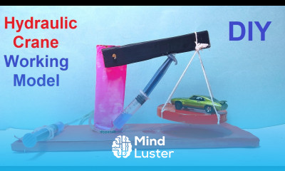 hydraulic crane working model for science exhibition simple and easy project DIY pandit