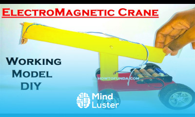 how to make electromagnetic crane working model science project diy howtofunda craftpiller