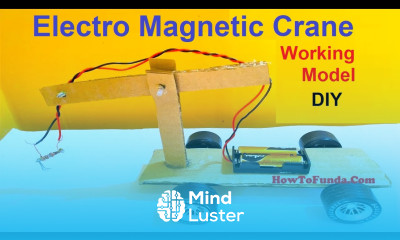 electromagnetic crane working model for school science fair project howtofunda