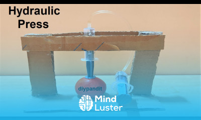 how to make hydraulic pressing machine using syringe science working model DIY pandit