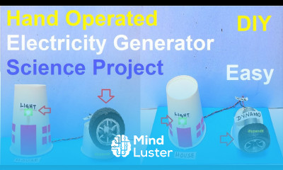 hand operated electricity generator science project diy working model simple DIY pandit