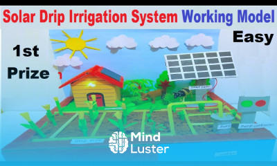 solar drip irrigation model for science fair project 3d agriculture farming DIY howtofunda