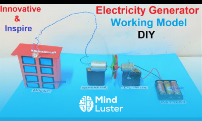 innovative inspire award winning science project electricity generator working model DIY pandit