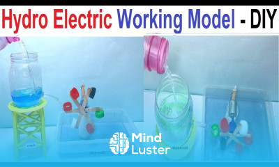 hydro electricity working model for science exhibition inspire award science project DIY pandit