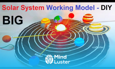 solar system working model science project for exhibition simple cardboard craftpiller