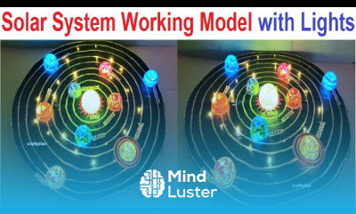 solar system working model for science exhibition with lights and stars diy craftpiller