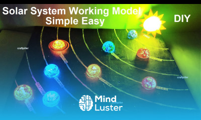 solar system working model with lights innovative ideas science project exhibition craftpiller