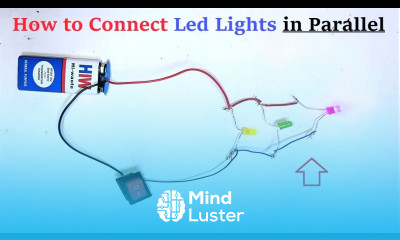 how to connect multiple led lights in parallel electric circuit working model DIY pandit