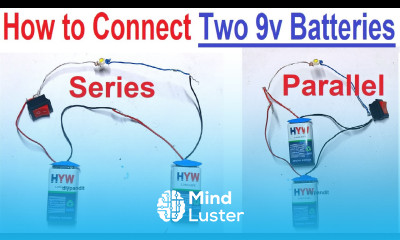 how to connect two 9v batteries in series and parallel science project diy DIY pandit