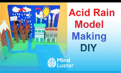 acid rain model 3d for school science exhibition science project diy still model howtofunda