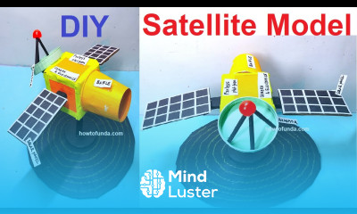satellite model making easy diy science project for exhibition howtofunda