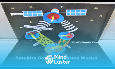 satellite communication model for science project exhibition DIY at home howtofunda