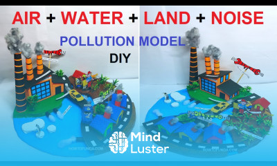 air water land noise pollution types model making for science exhibition diy howtofunda