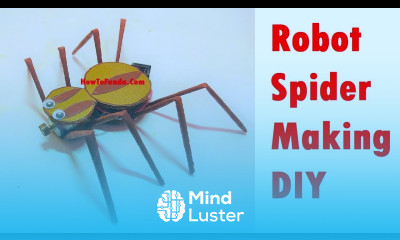 how to make robot spider at home easily 3d DIY at home howtofunda