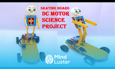 how to make skating robot using cardboard and dc motor DIY pandit