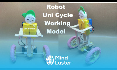 how to make cycle riding robot using robot motor Robot Uni cycle riding making DIY pandit